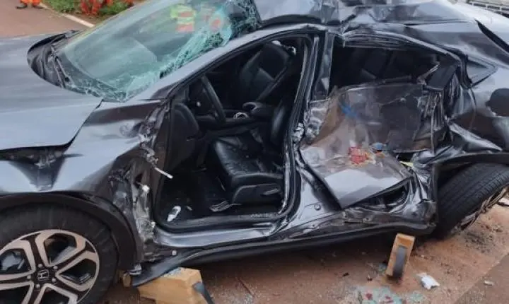 GRAVE ACIDENTE NA BR-376: Idoso de 81 anos cruza rodovia e motorista de Maringá fica entre a vida e a morte em Marialva