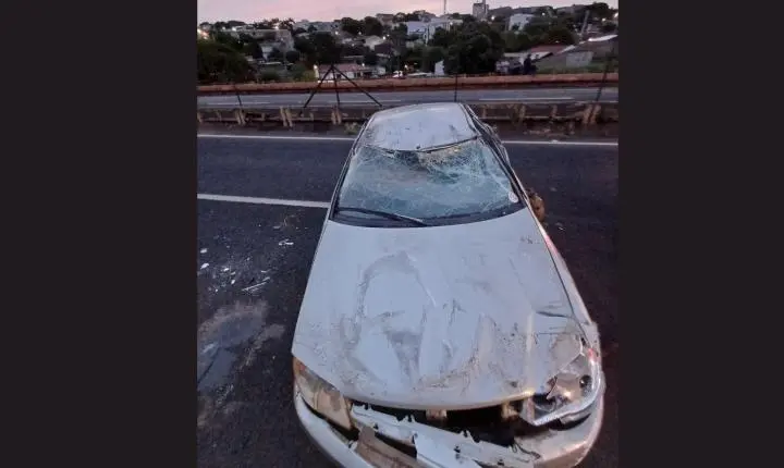 Grave capotamento em Mandaguaçu deixa cinco feridos na BR 376