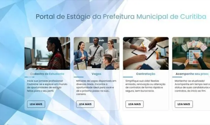 Prefeitura de Curitiba abre 100 vagas de estágio remunerado em maio