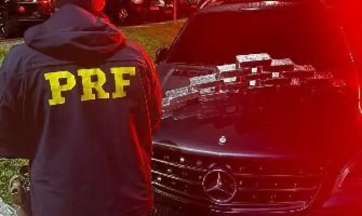 PRF apreende 16 quilos de crack em compartimento oculto de veículo paraguaio na BR-277