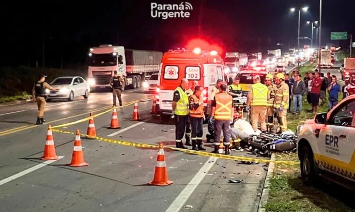    TRAGÉDIA NA BR-376: Pedestre morre após atropelamento gravíssimo em Sarandi