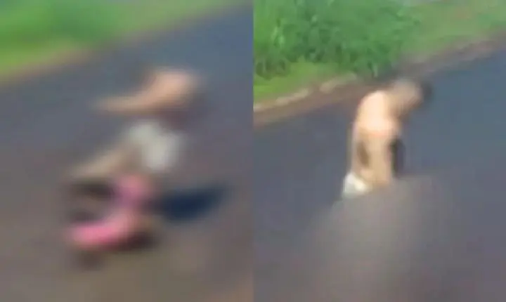 VÍDEO: Violência doméstica em Joaquim Távora choca moradores com espancamento na rua