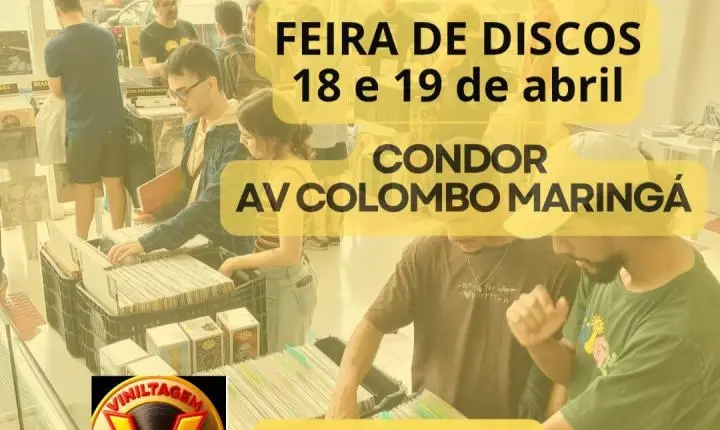 Viniltagem sorteia toca-discos em feira em Maringá