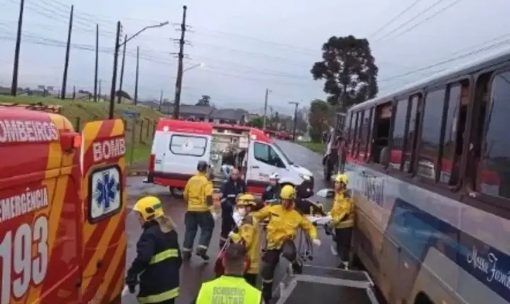 Acidente com ônibus em Xanxerê deixa 23 trabalhadores feridos nesta sexta-feira (21)